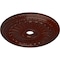 Ekena Millwork Viceroy Ceiling Medallion (Canopies up to 4 7/8"), 35 1/8"OD x 4 7/8"ID x 2 1/2"P, Brushed Mahogany CM35VIBMF - alternate 2